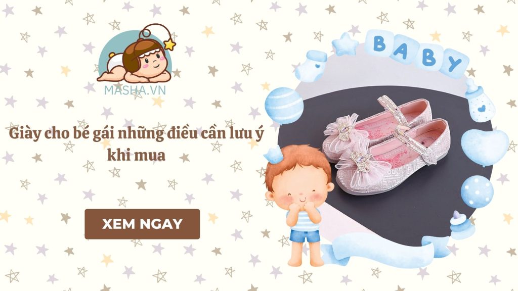 Giày cho bé gái những điều cần lưu ý khi mua