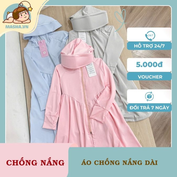 Áo Chống Nắng Dài Tay Bé Gái Masha
