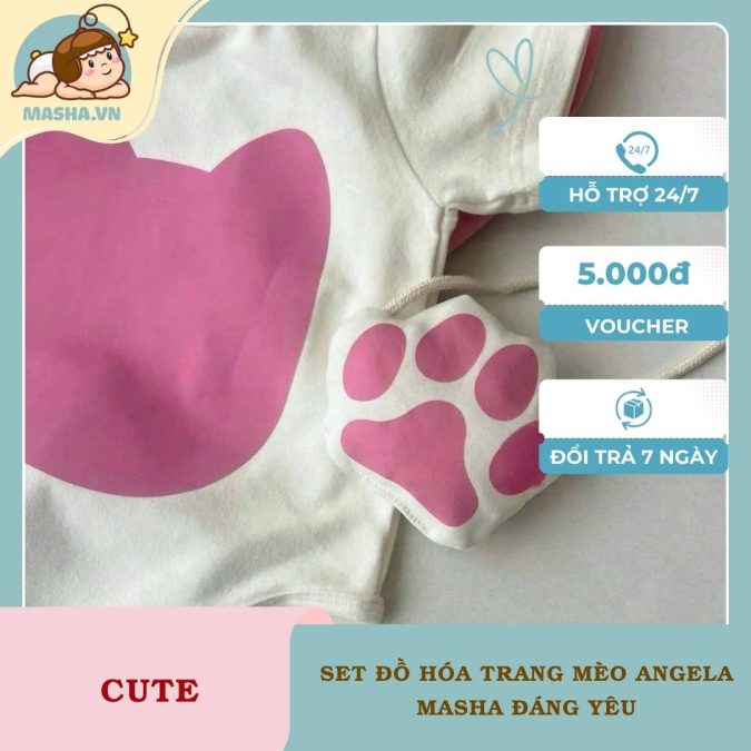 Set Đồ Hóa Trang Mèo Angela 3