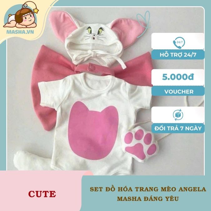 Set Đồ Hóa Trang Mèo Angela 2