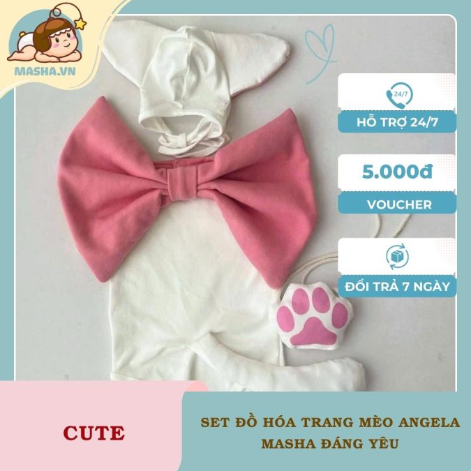 Set Đồ Hóa Trang Mèo Angela 1